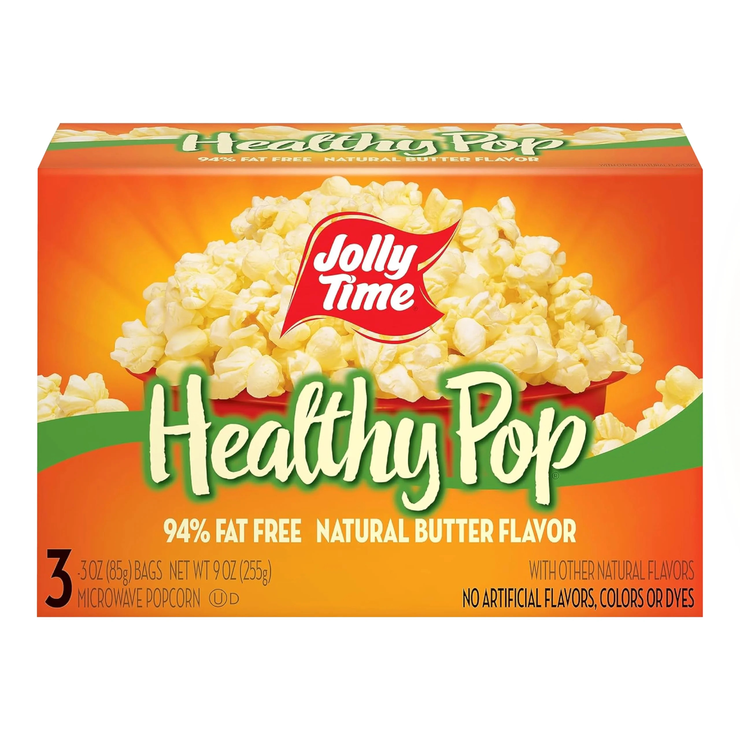 Jolly Time Healthy Pop Butter Flavor Popcorn, 3.2 Oz, 3 Ct Packaging May Vary | Walmart (US)