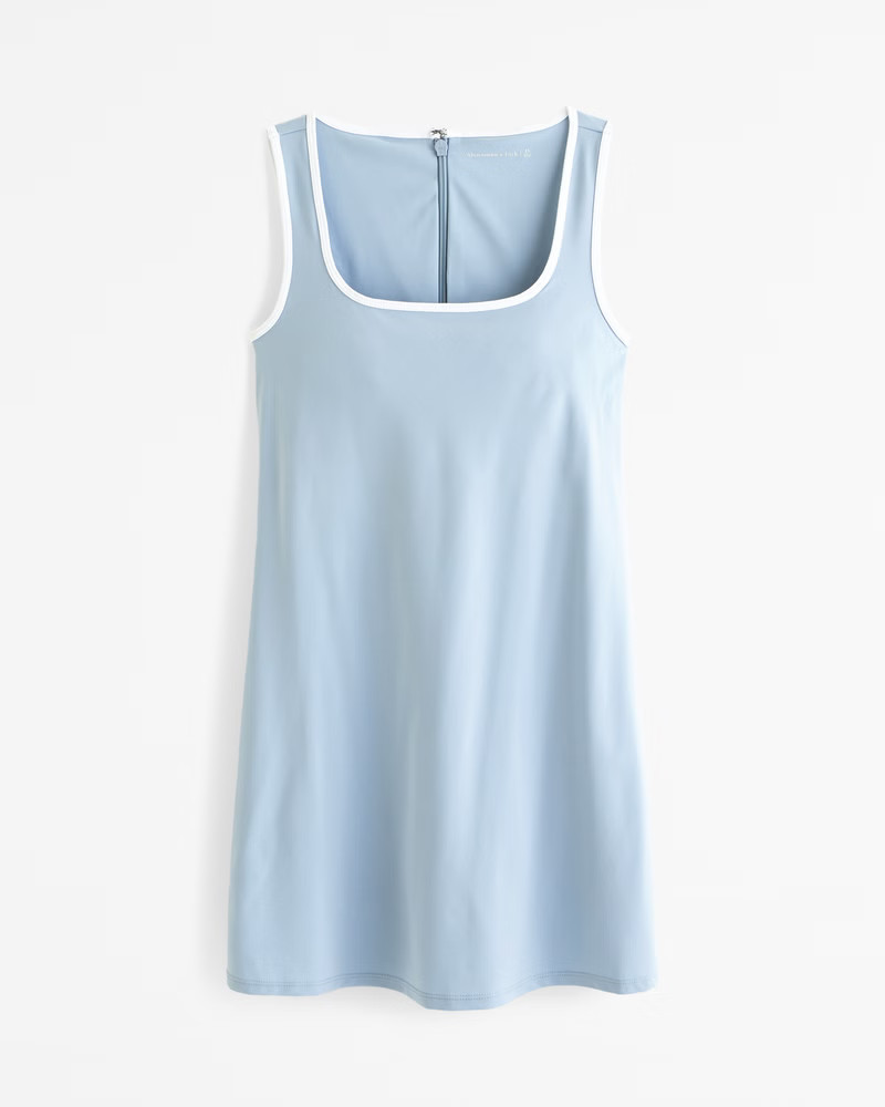 Women's Squareneck Traveler Mini Dress | Women's Dresses & Jumpsuits | Abercrombie.com | Abercrombie & Fitch (US)
