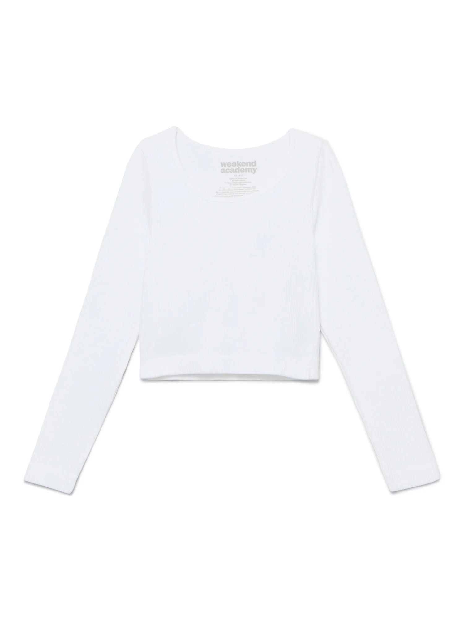 Weekend Academy Girls Seamless Top with Long Sleeves, Sizes 4-18 | Walmart (US)