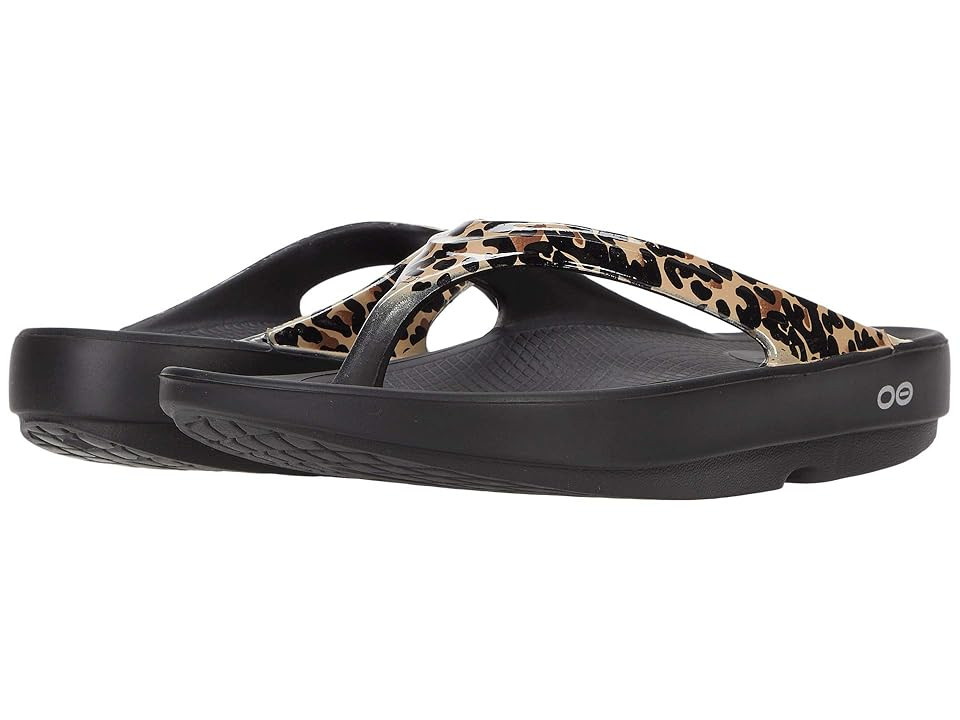 OOFOS Oolala Limited (Black Leopard) Women's Shoes | Zappos