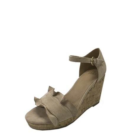 Womens Time And Tru Ruffle Sandal | Walmart (US)