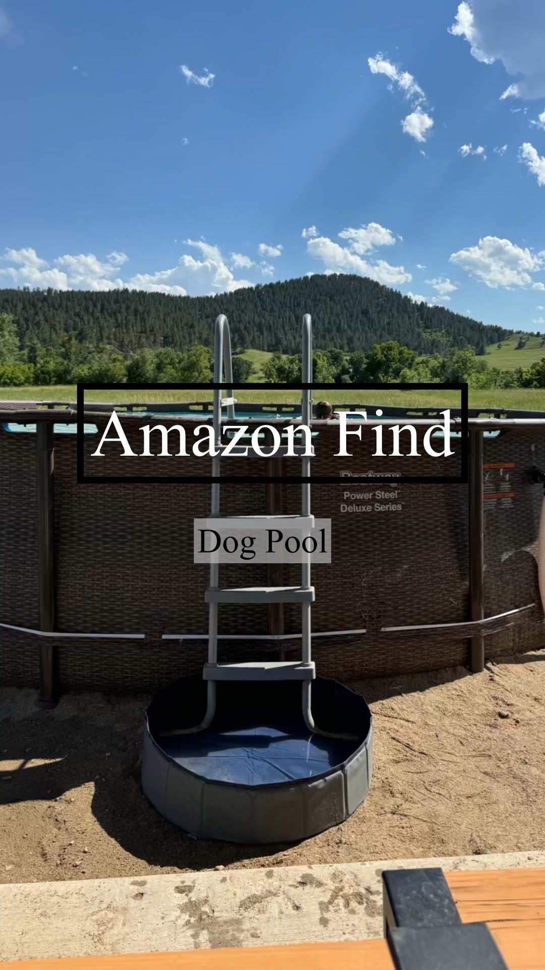 Dog pool, above ground pool essentials, kid pool, summer essentials, travel pool, easy pop up pool 