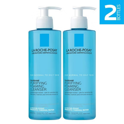 La Roche Posay 2 Pack/13.52fl oz Each Toleriane Purifying Facial Cleanser with Niacinamide for Oily Skin | Target