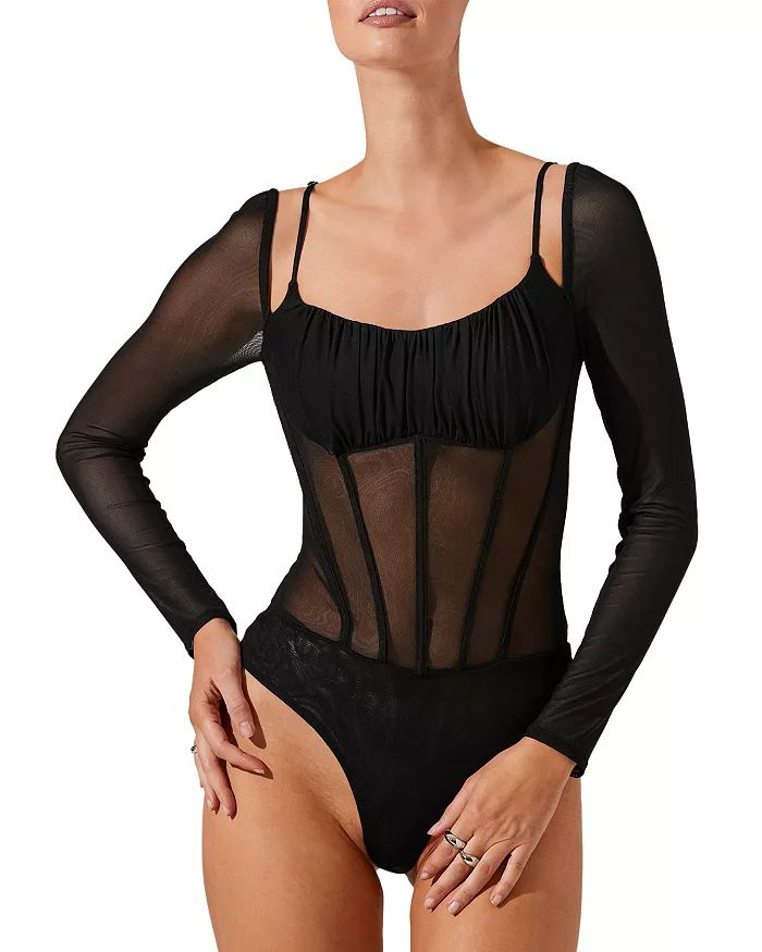 Vienna Sheer Detail Bodysuit | Bloomingdale's (US)