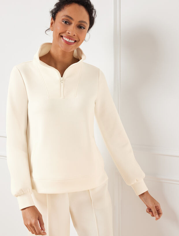 AirKnit Stretch Half-Zip Pullover | Talbots