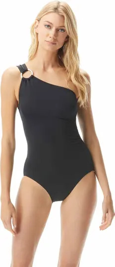 MICHAEL Michael Kors One Shoulder Underwire One Piece Swimsuit | Nordstrom | Nordstrom