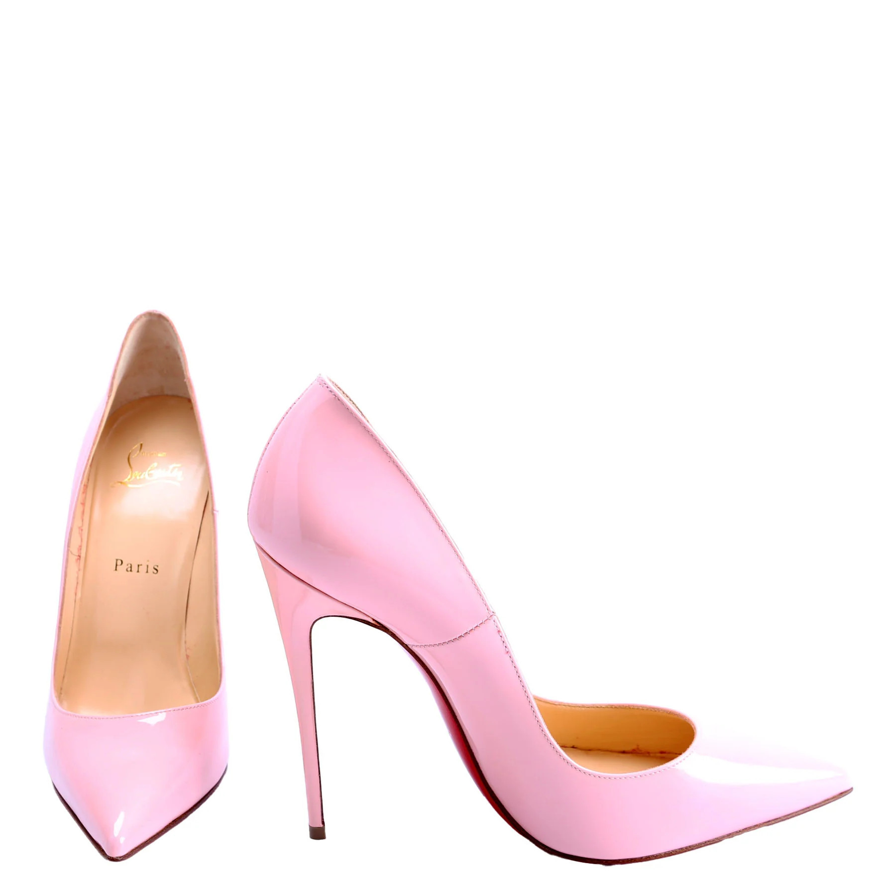 Pigalle Patent 120MM Size 39.5 Pink | Keeks Designer Handbags