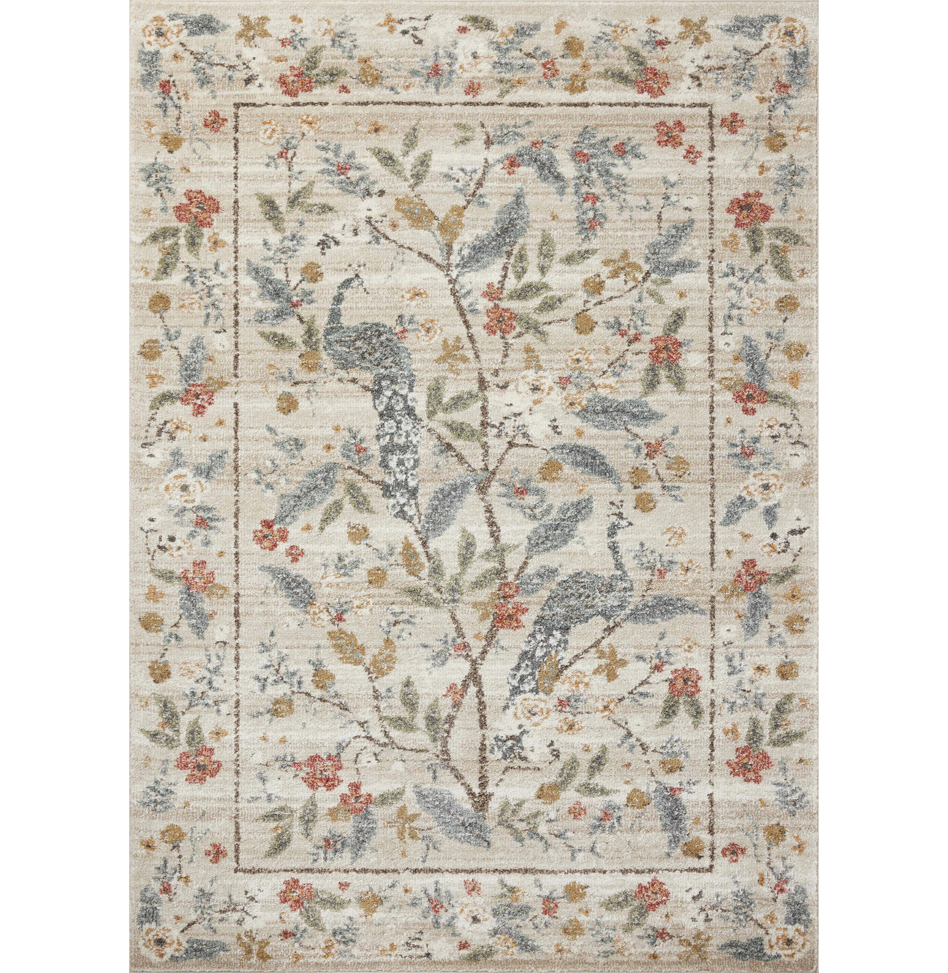 Rifle Paper Co. x Loloi Laurel Cream Area Rug | Wayfair North America