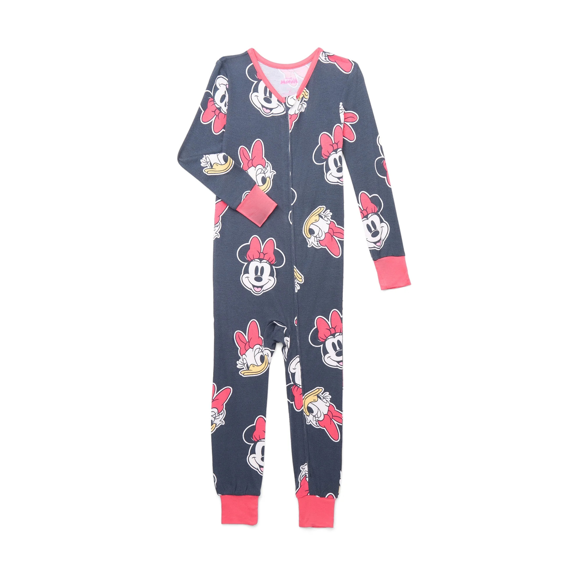 Minnie Mouse Baby and Toddler Girls' One-Piece Sleeper, Sizes 12M-5T | Walmart (US)
