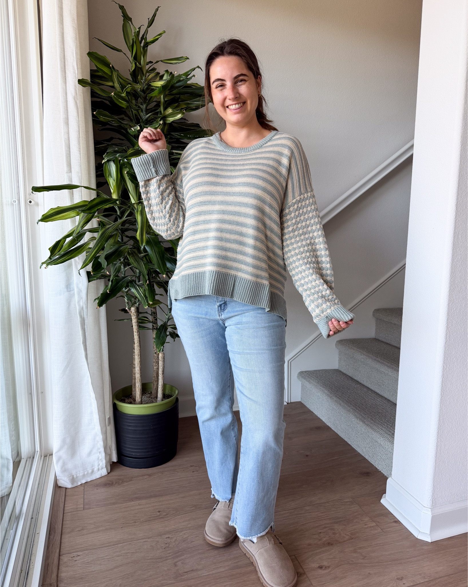This sweater is so cozy and it makes me look so not pregnant!!! And I love that I’ll be able to wear it postpartum, too. Styles great with these jeans and would be perfect with leggings or something more casual. Wearing a Large

#LTKBump