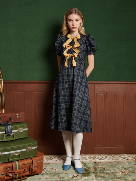 Chalet Check Midi Dress | Sister Jane (UK)