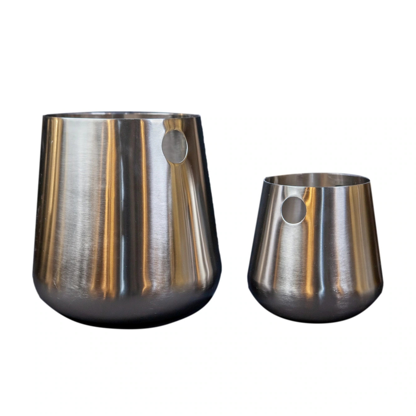 Set of 2 Nickel Wine Coolers- A | Bed Bath & Beyond