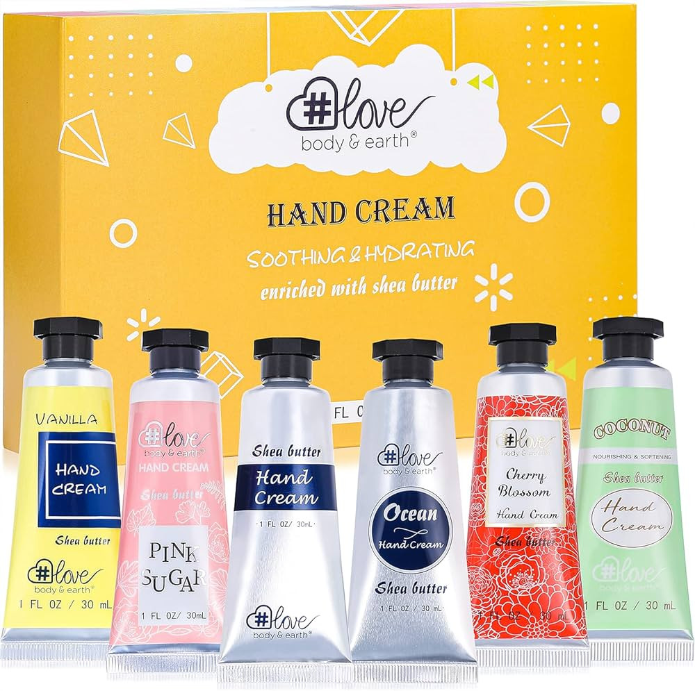 BODY & EARTH # LOVE Hand Cream Gift Set Hand Lotion Sets for Women Gift, Mothers Day Gifts for Mo... | Amazon (US)