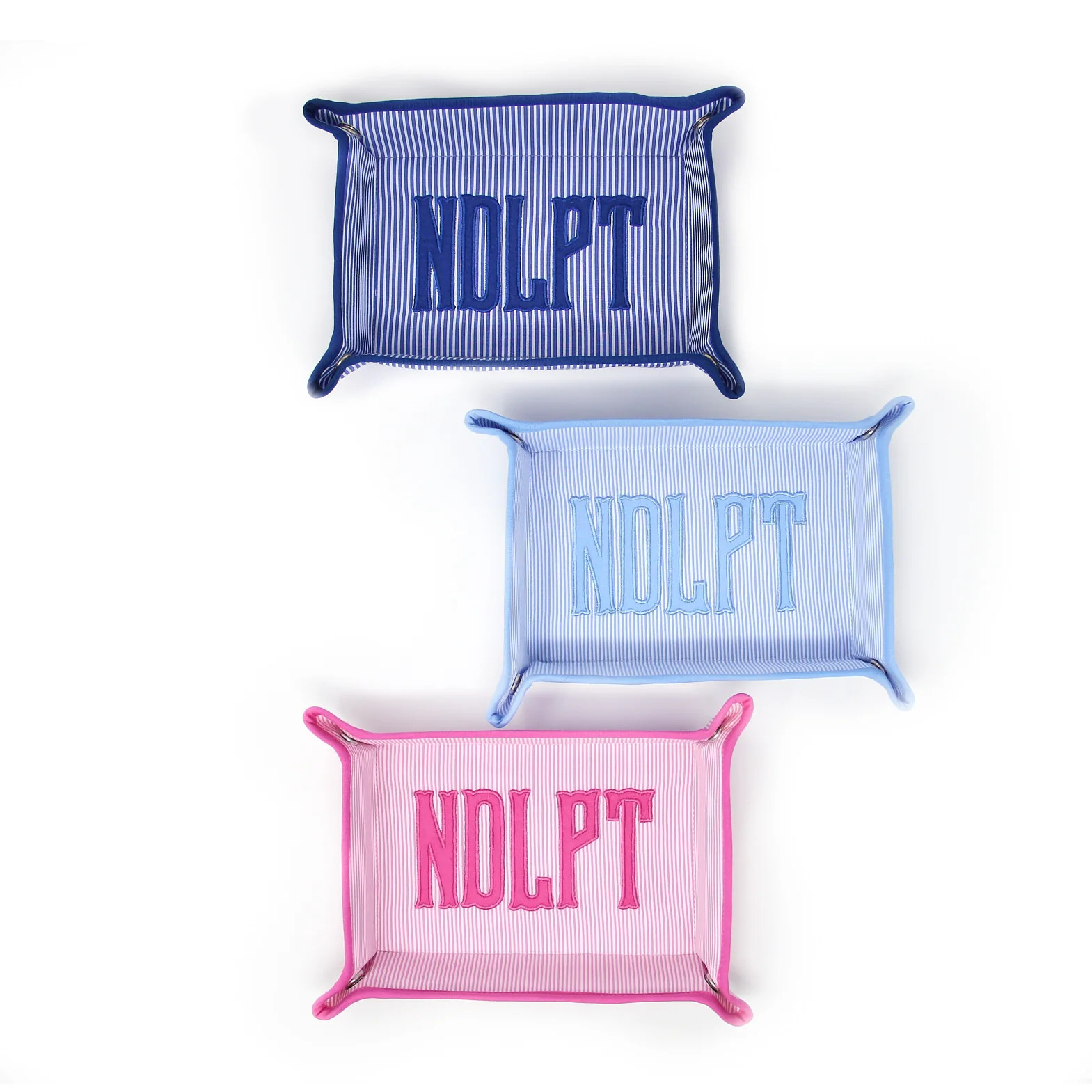 Striped Snap Tray: NDLPT | Greystone Needlepoint