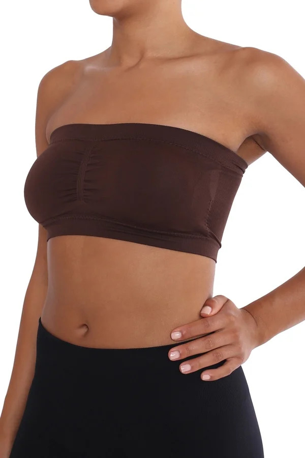 Womens Padded Bandeau Bra Tube Top - Walmart.com | Walmart (US)
