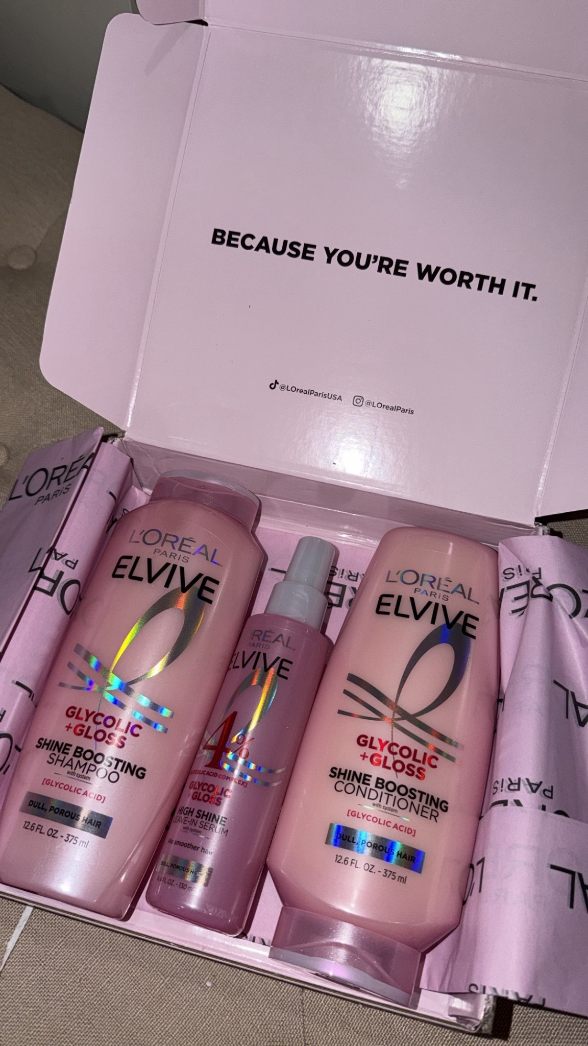 loreal elvive glycolic & gloss shampoo & conditioner & shine serum

#LTKselfcare #LTKBeauty #LTKgrwm