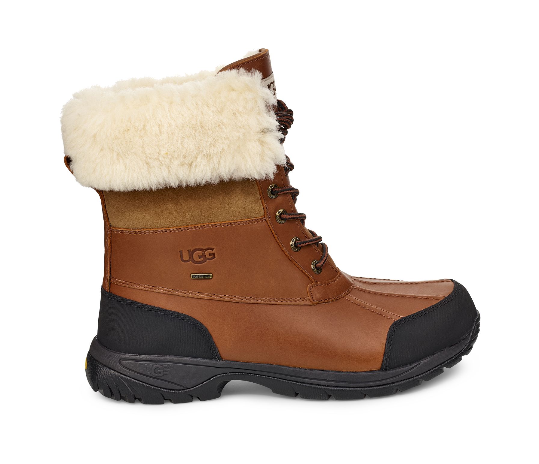 UGG Men's Butte Waterproof Leather Snow Boots in Brown, Size 10.5 | UGG (US)