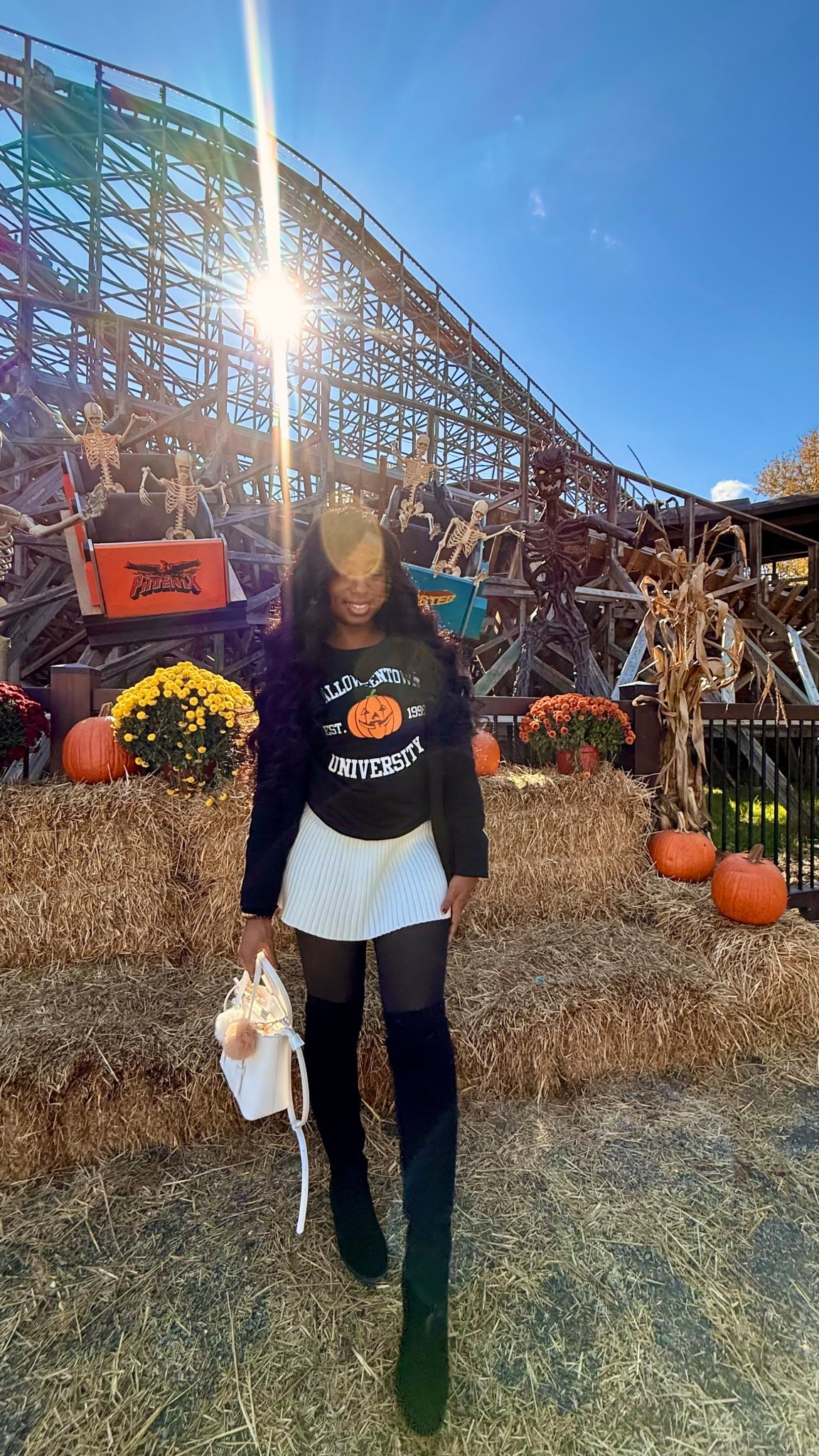 Falling for cozy vibes 🍂 Loving my QIANRUO Halloweentown Est. 1998 Sweatshirt paired with a white skirt and black tights — perfect for cute fall outfits, pumpkin patches, or Halloween movie nights 🎃✨

Shop my cozy sweater look, fall fashion inspo, and spooky season essentials on LTK 💕



#halloweentownsweatshirt #cozyfalloutfit #cutefalloutfit #fallfashionfinds #ltkfallfashion #ltkoutfitinspo #spookyseasonstyle #pumpkinpatchoutfit #falloutfitinspo #fallaesthetic #blacktightsoutfit #whiteskirtoutfit #sweaterweather #fallstyleinspo #fallootd

#LTKFindsUnder50 #LTKHoliday #LTKHalloween