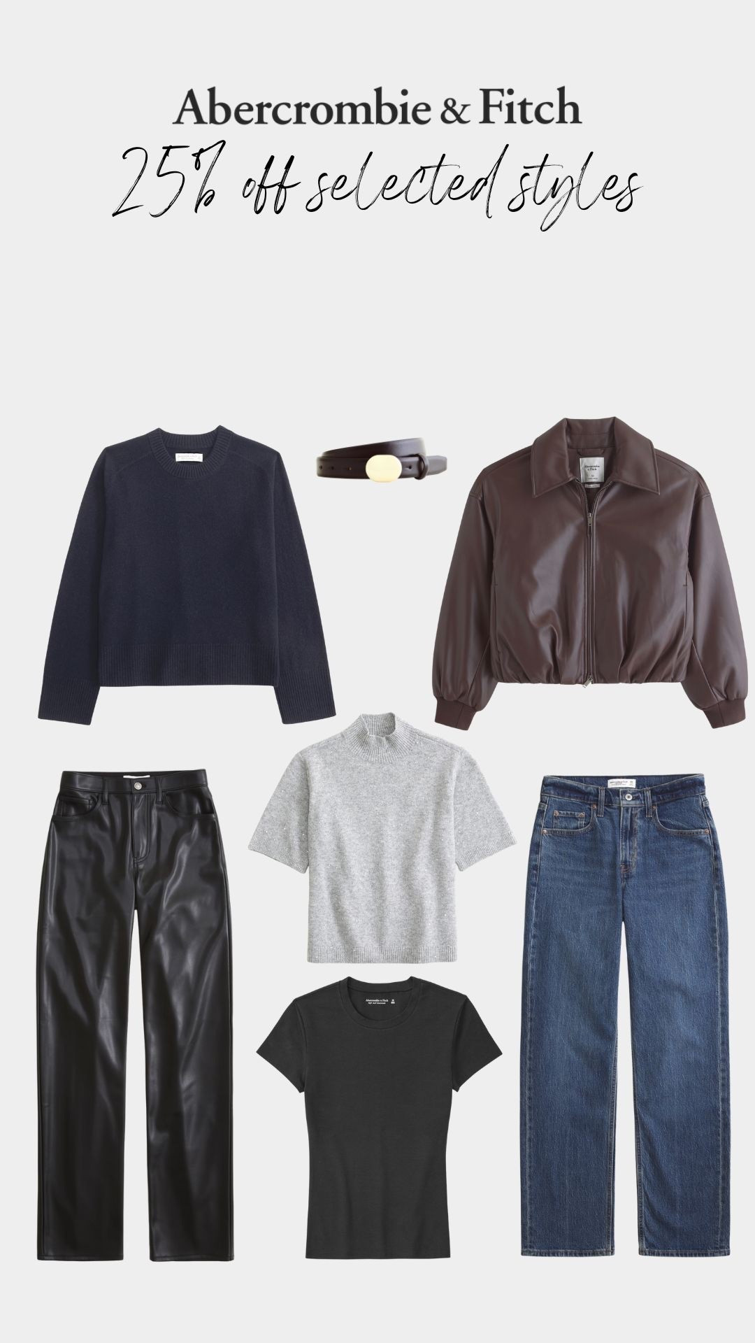 Abercrombie 25% off selected styles 

#LTKwinter #LTKuk #LTKfestive