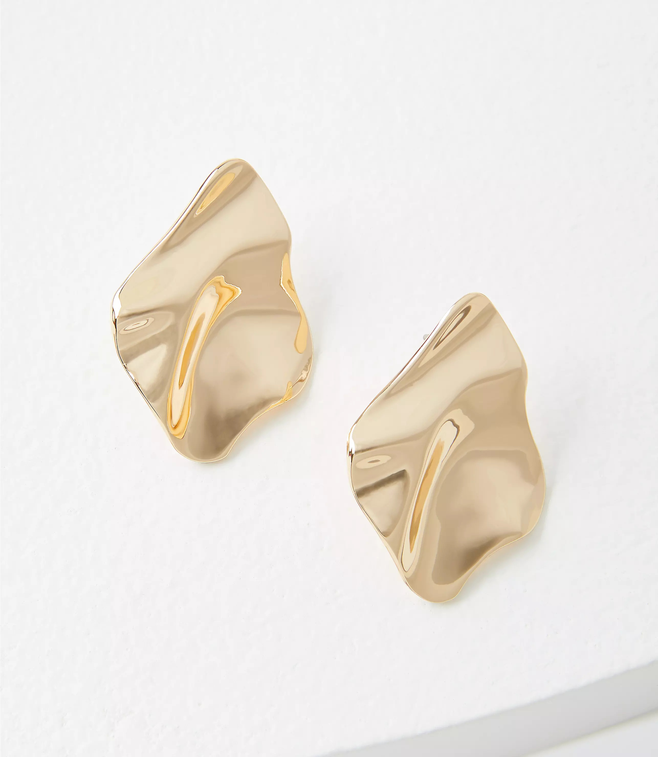 Molded Abstract Statement Stud Earrings | LOFT