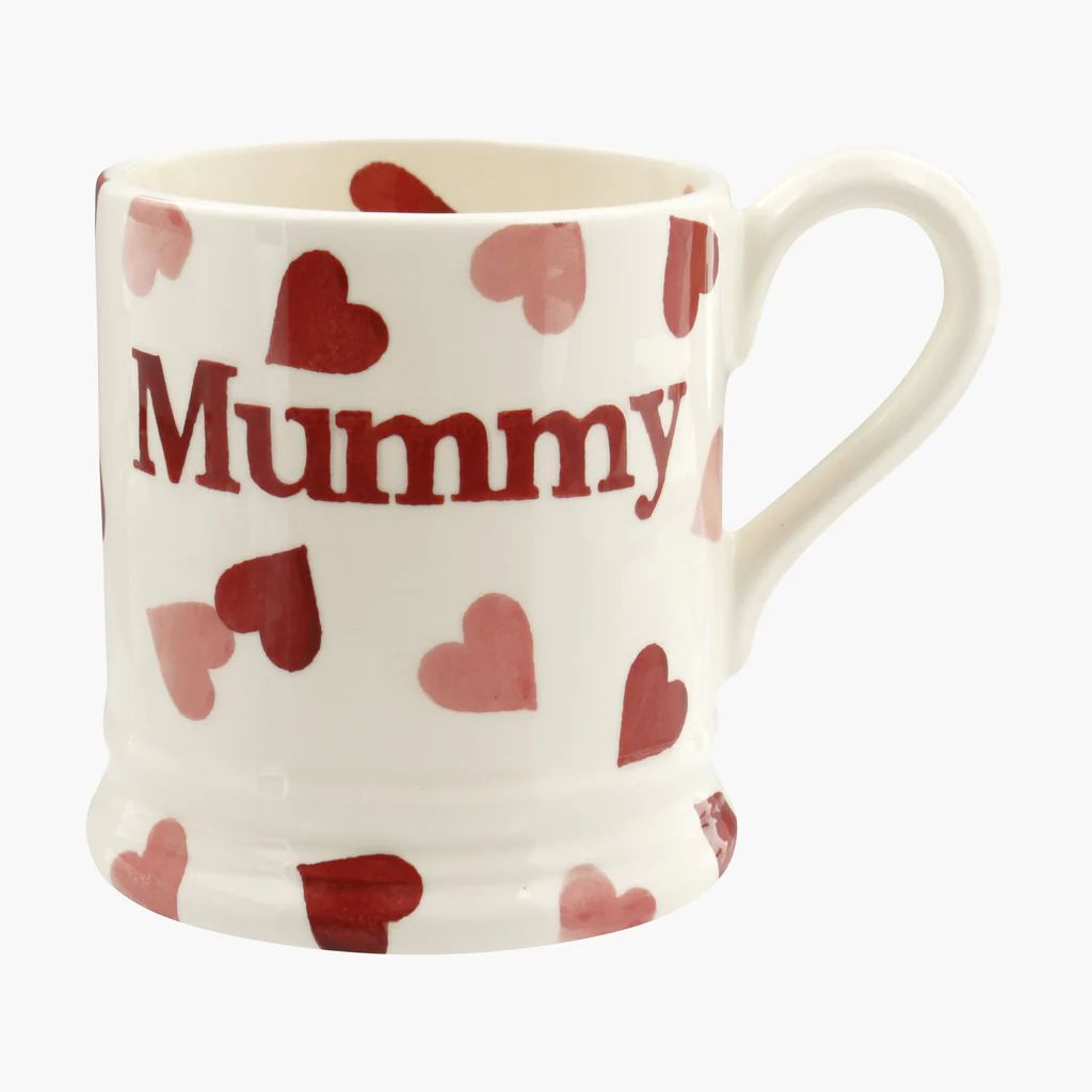 Pink Hearts Mummy 1/2 Pint Mug | Emma Bridgewater (UK)