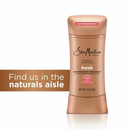 Sheamoisture Fresh Antiperspirant Deodorant Stick for Women Coconut & Hibiscus, 2.6 oz | Walmart (US)