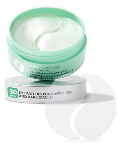 Patchology Rejuvenating Under Eye Gels - Hydrating Eye Mask w/Caffeine, Hydrolyzed Collagen & Centella Asiatica- Under Eye Patches For Dark Circles - Minimize Puffiness & Wrinkle Reducer - 30 ​Pairs | Amazon (US)