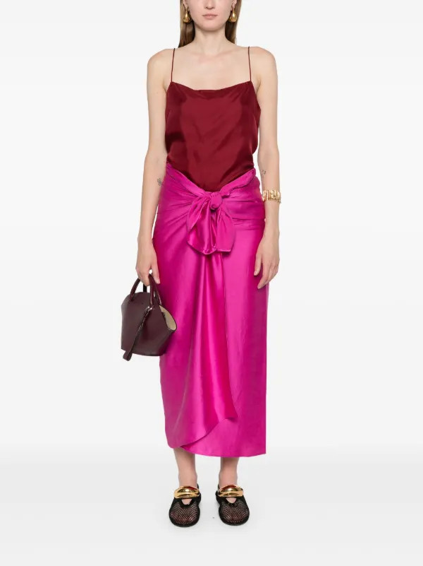 Dusan Saia Envelope De Seda | Rosa | FARFETCH BR | Farfetch (BR)