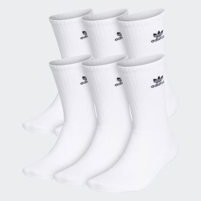 Trefoil Crew Socks 6 Pairs | adidas (US)