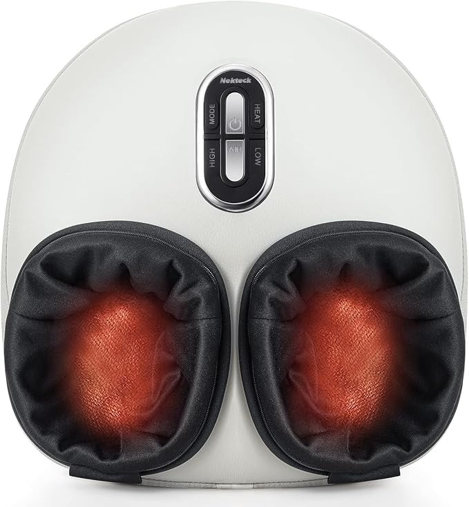 Nekteck Shiatsu Foot Massager with Heat for Neuropathy Plantar Fasciitis, 2026 Upgraded Air Compr... | Amazon (US)