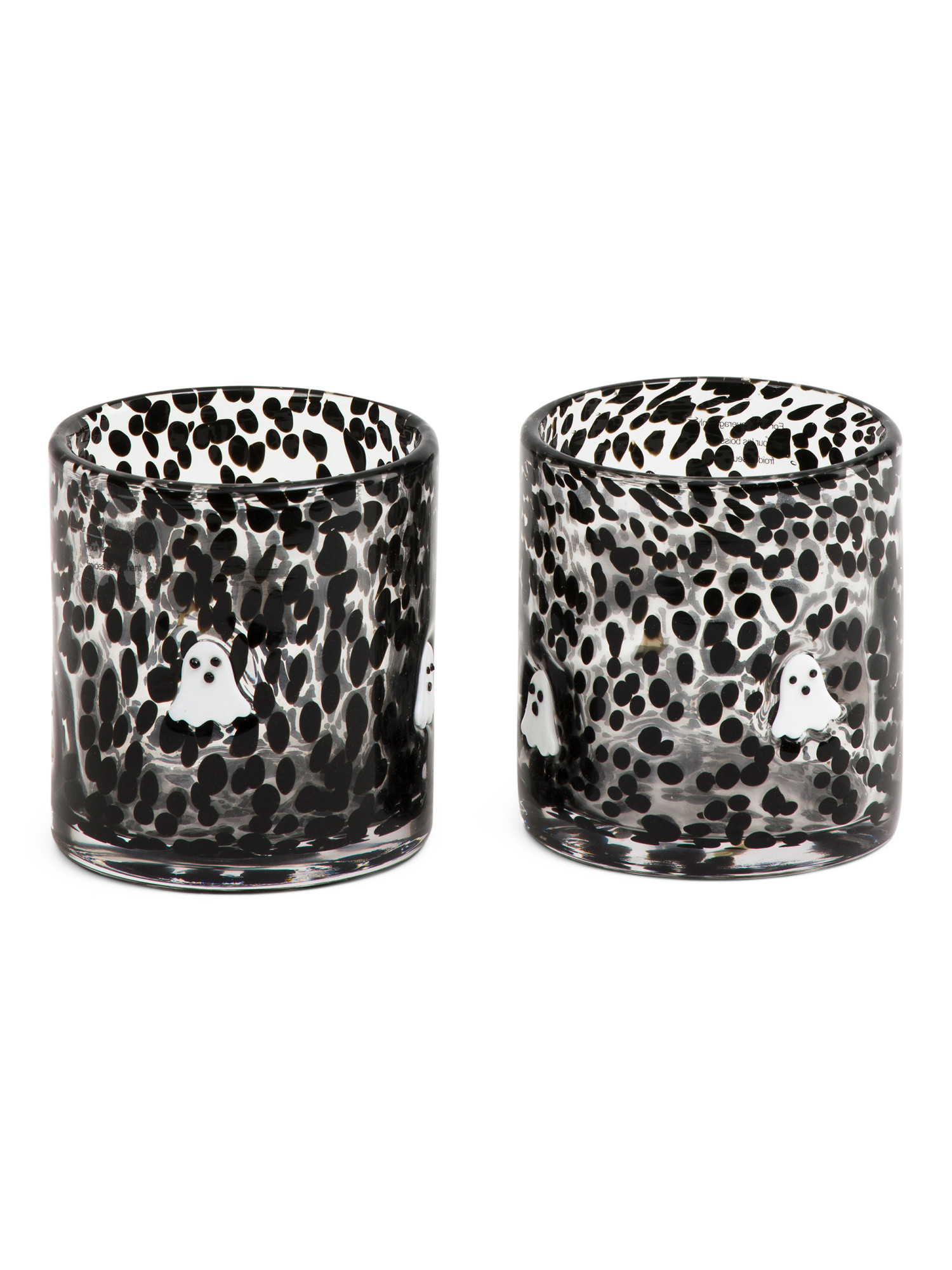 Set Of 2 Ghost Confetti Double Old Fashioned Glasses | TJ Maxx