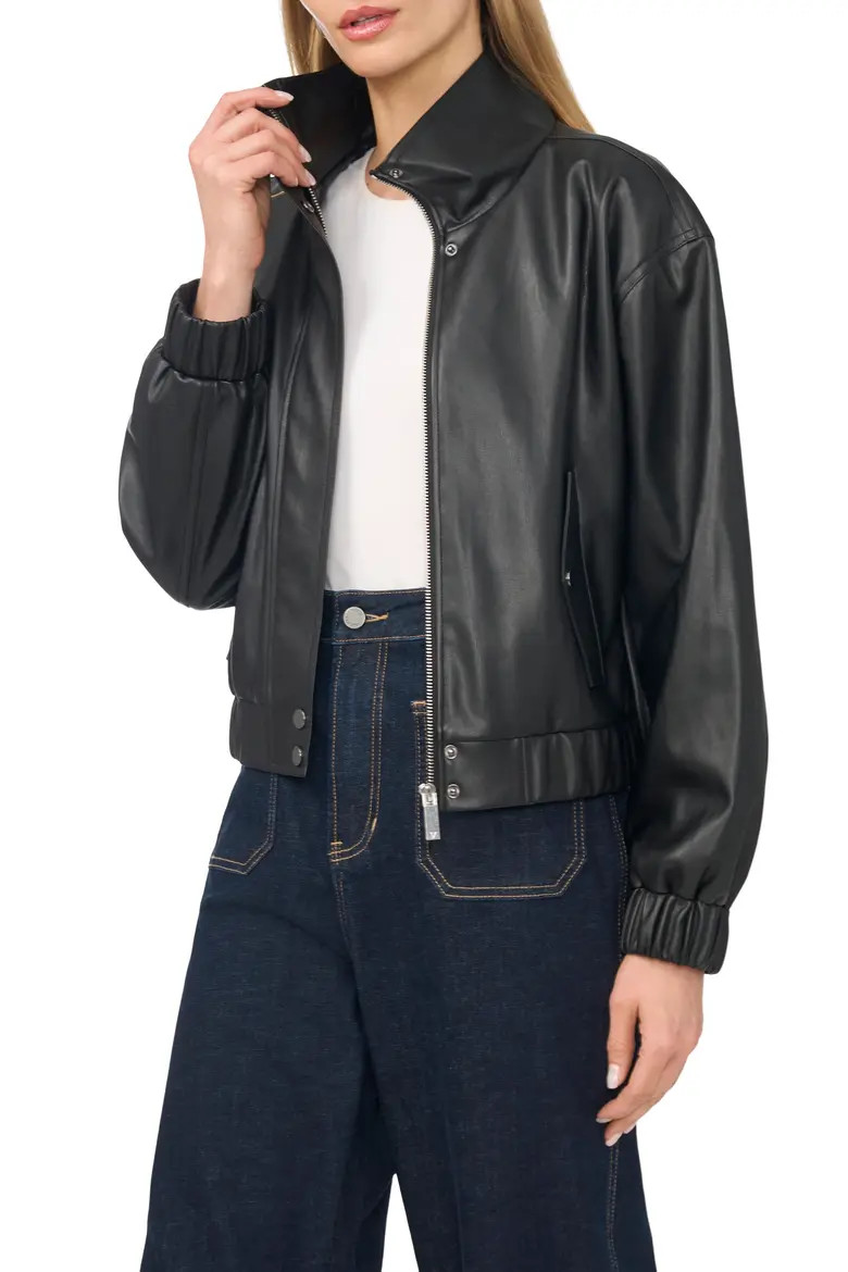 Faux Leather Bomber Jacket (Women) | Nordstrom | Nordstrom