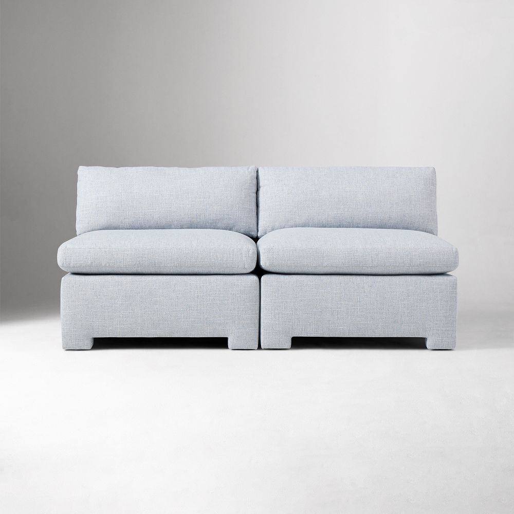 Florent Modular Armless Sofa (65"&ndash;98") | West Elm (US)