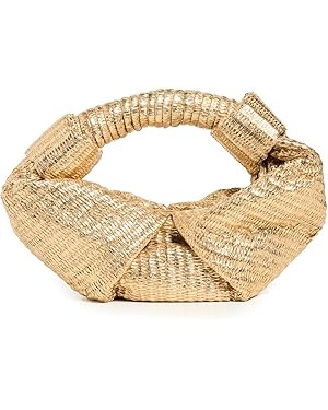 SIMONMILLER Women's Metallic Raffia Lopsy Bag | Amazon (US)