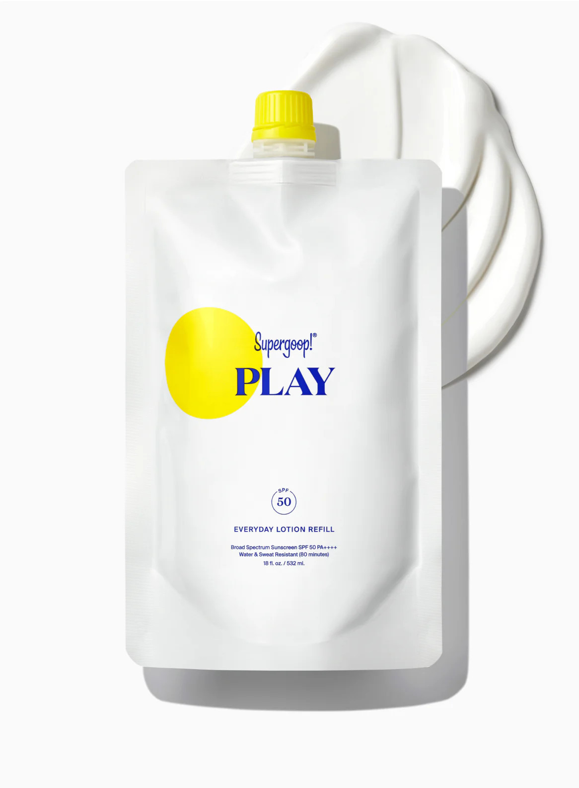 PLAY Everyday Lotion SPF 50 Pump Refill Pouch Sunscreen - Refill 18 fl. oz. Supergoop! | Supergoop
