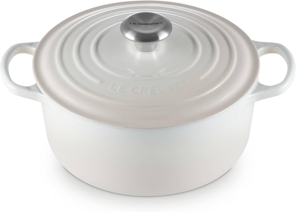 Le Creuset Enameled Cast Iron Signature Round Dutch Oven, 4.5 qt., Meringue | Amazon (US)