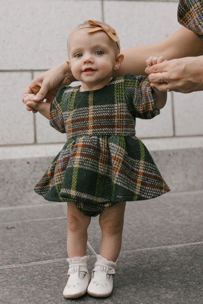 Baby Holly Plaid Dress Set | Ivy City Co