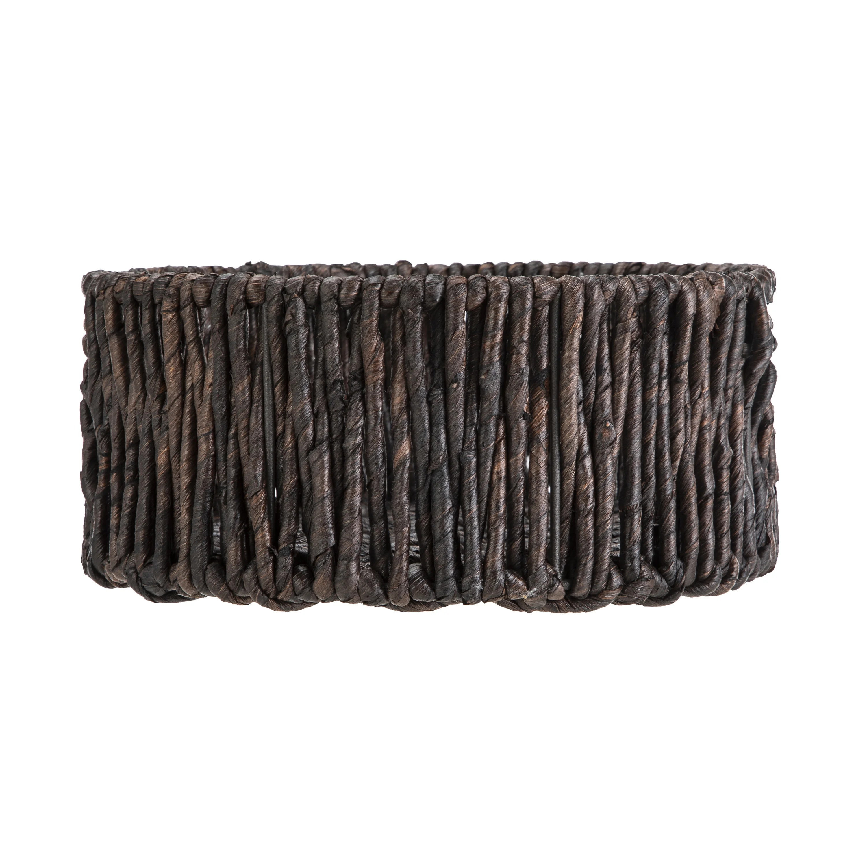 Mainstays Round Maize Decorative Storage Basket, Dark Brown, 10.23" x 4.52" x 10.23" | Walmart (US)