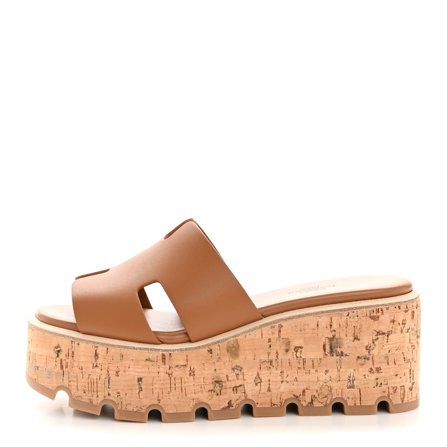 Calfskin Cork Eze 30 Sandals 35 Gold | FASHIONPHILE (US)
