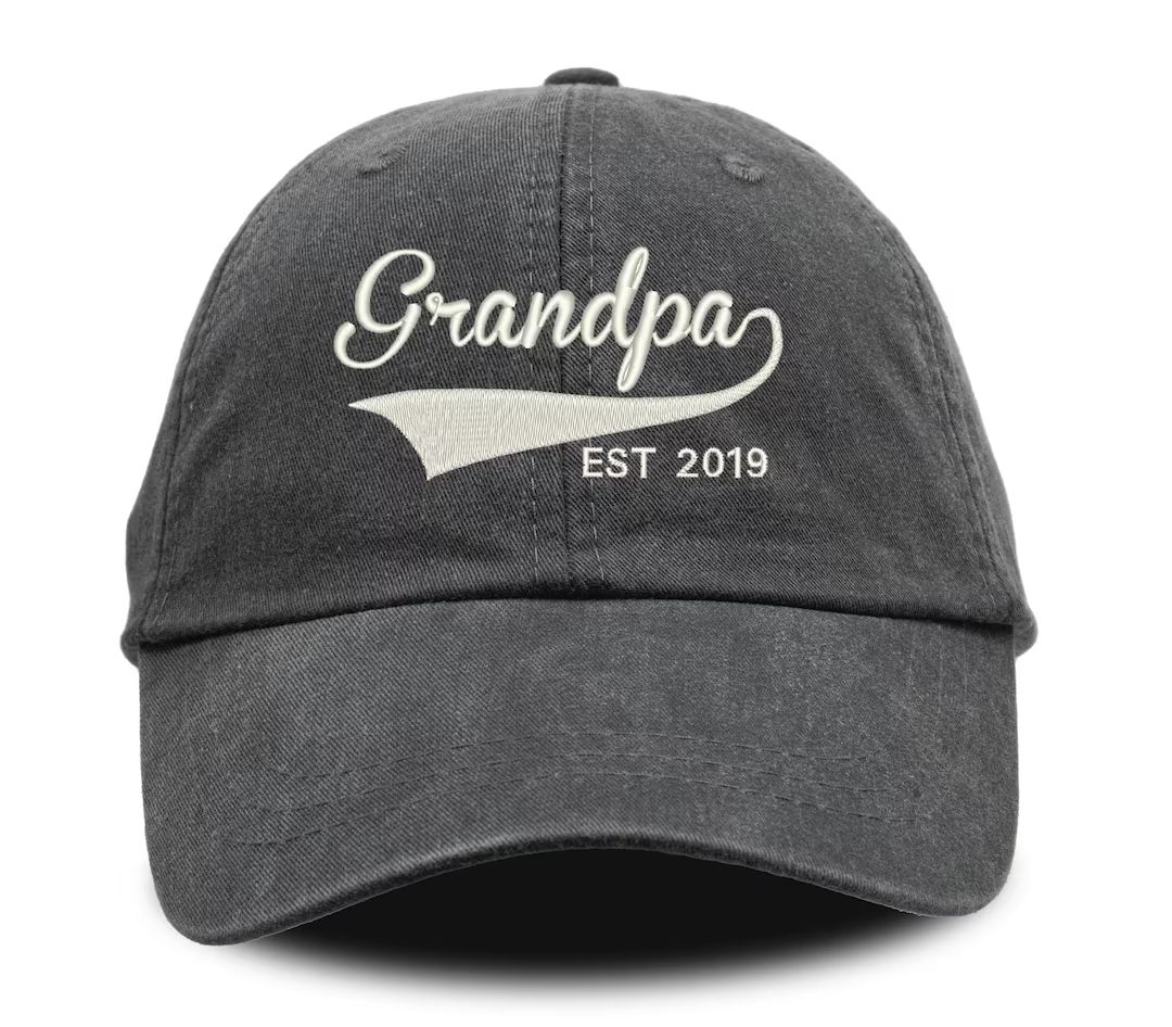 Grandpa Hat, Grandpa Est Hat, Fathers Day Hat, Fathers Day Gift, Dad Hat, Embroidered Hat, Person... | Etsy (US)
