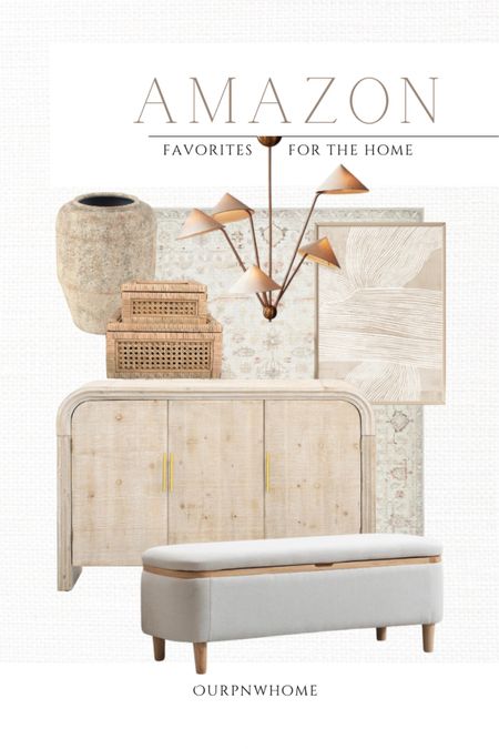 Neutral home finds on Amazon perfect for spring!

Modern cabinet, light wood cabinet, sideboard, console table, storage bench, upholstered bench, neutral furniture, abstract wall art, geometric wall art, cane boxes, decorative boxes, Amazon home decor, tan vase, modern lighting fixture, modern chandelier, modern home, neutral area rug

#LTKSeasonal #LTKhome #LTKstyletip