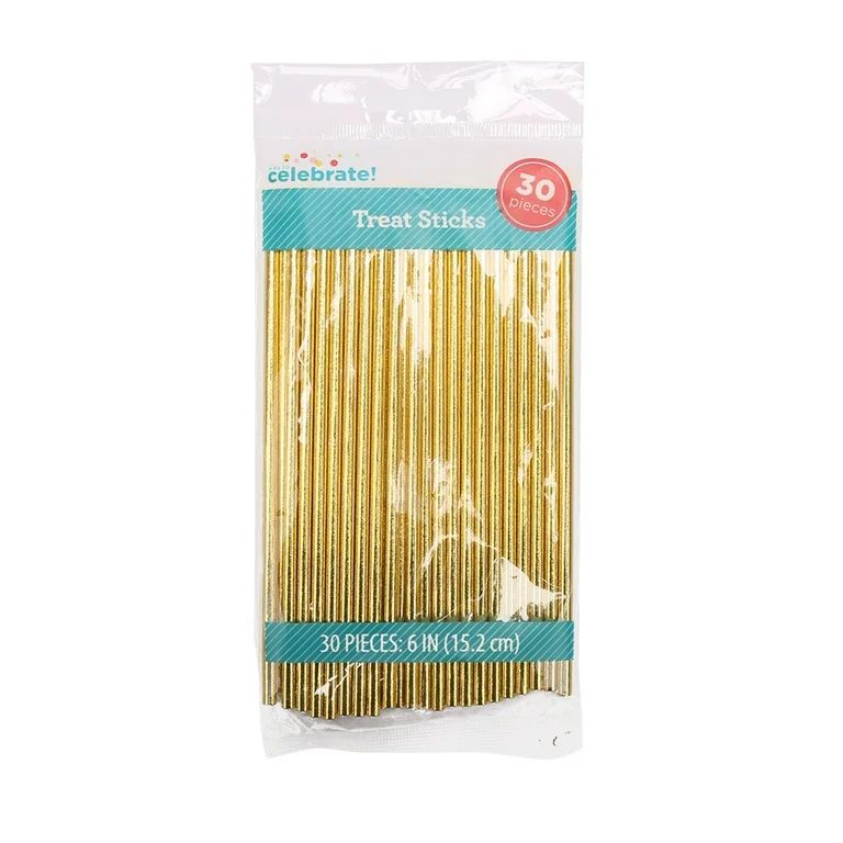 Way To Celebrate Gold Treat Stick, Paper, 30 count | Walmart (US)