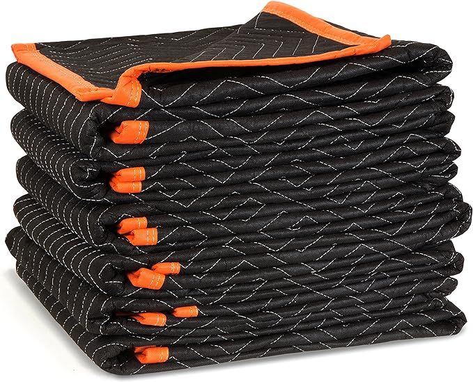 WEN 272406 72-Inch by 40-Inch Heavy Duty Padded Moving Blankets, Pack of 6 | Amazon (US)