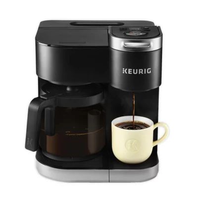 Keurig® K-Duo Single-Serve & Carafe Coffee Maker in Black | Bed Bath & Beyond