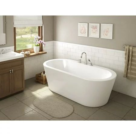 A&E Bath and Shower Una 71'' x 24'' Freestanding Soaking Bathtub | Walmart (US)