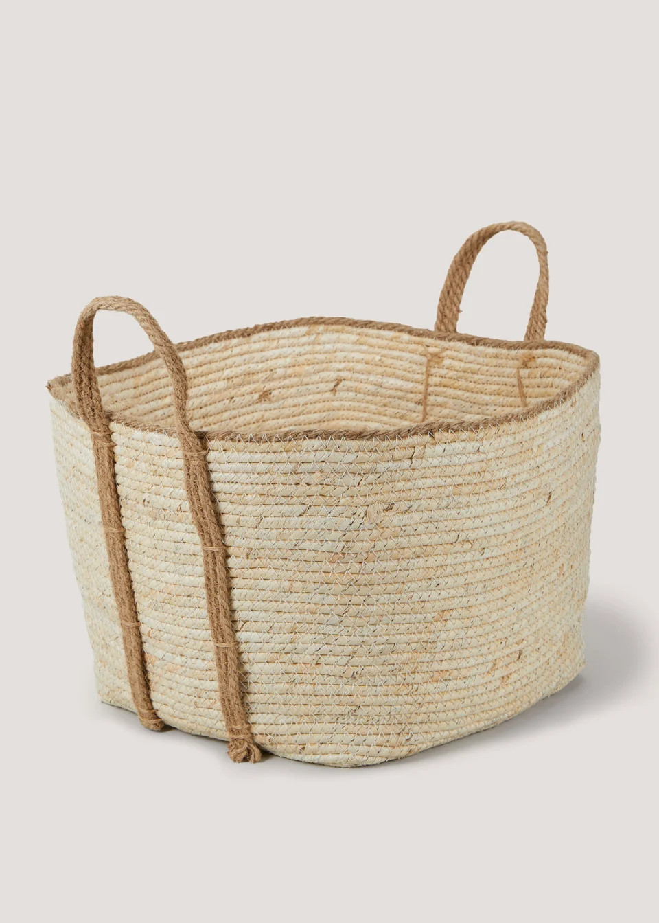 Maize Two Tone Rope Basket (36cm x 36cm x 25cm) | Matalan (UK)