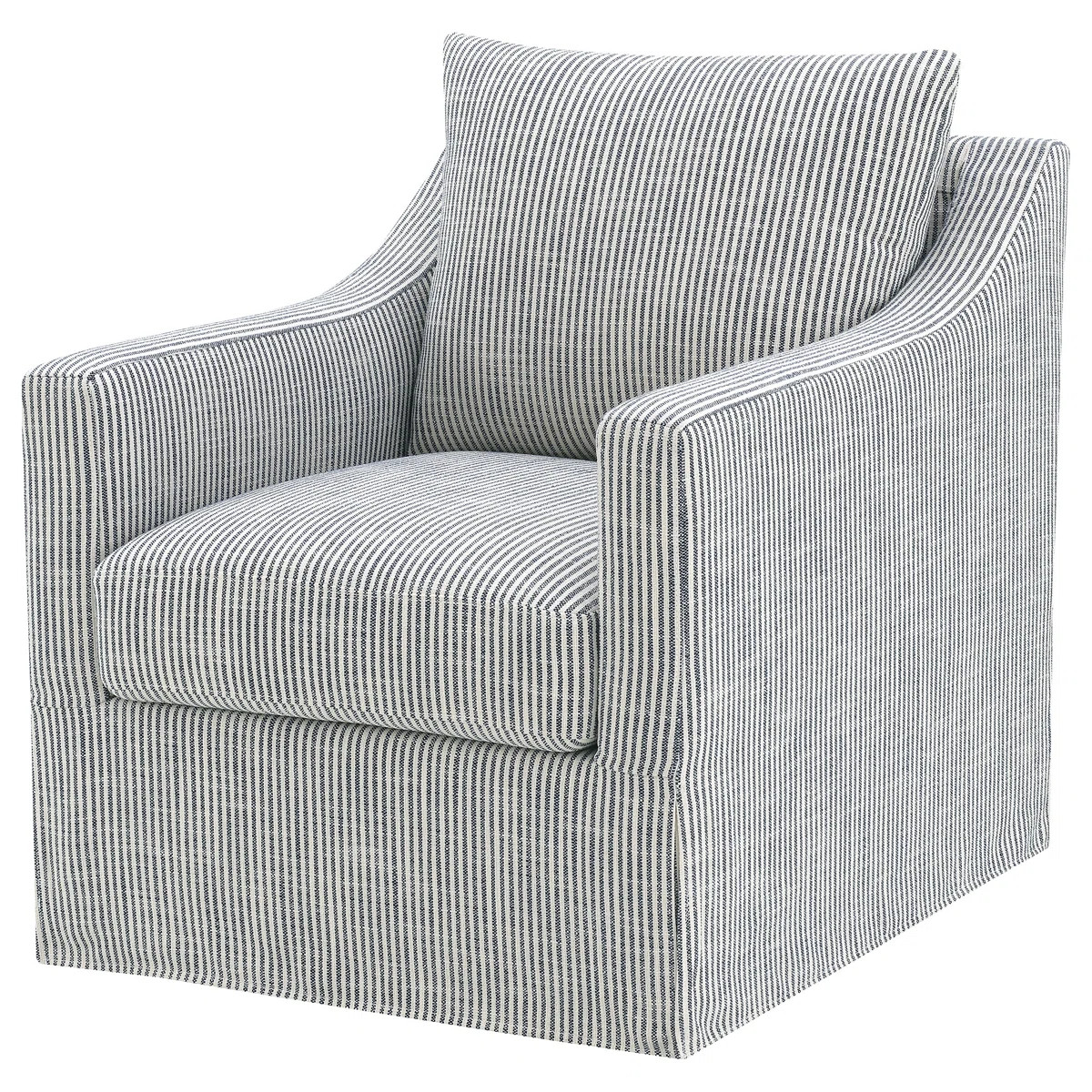 Winter Upholstered Sloped Arm Accent Swivel Chair Grey | Wayfair North America