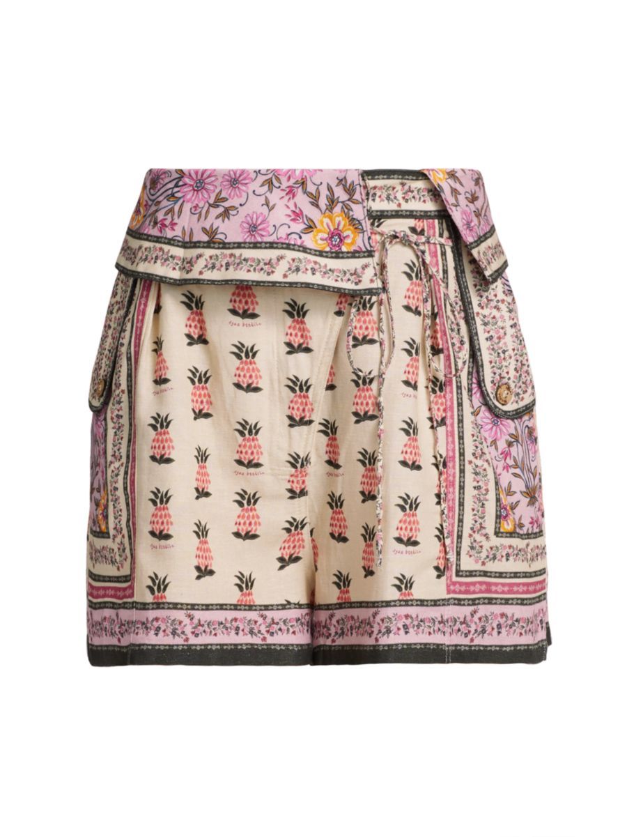 Shopie Aguja Floral High-Rise Shorts | Saks Fifth Avenue
