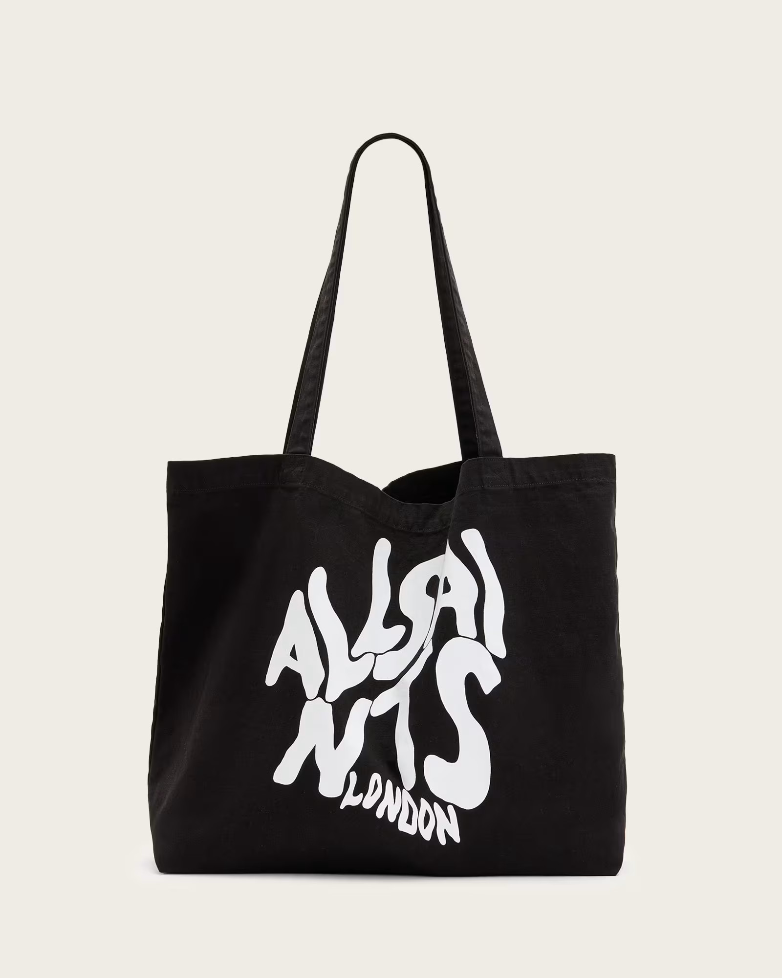 AllSaints Men's Cotton Orlando Logo Printed Tote Bag, Size: 35x49x12cm | AllSaints UK
