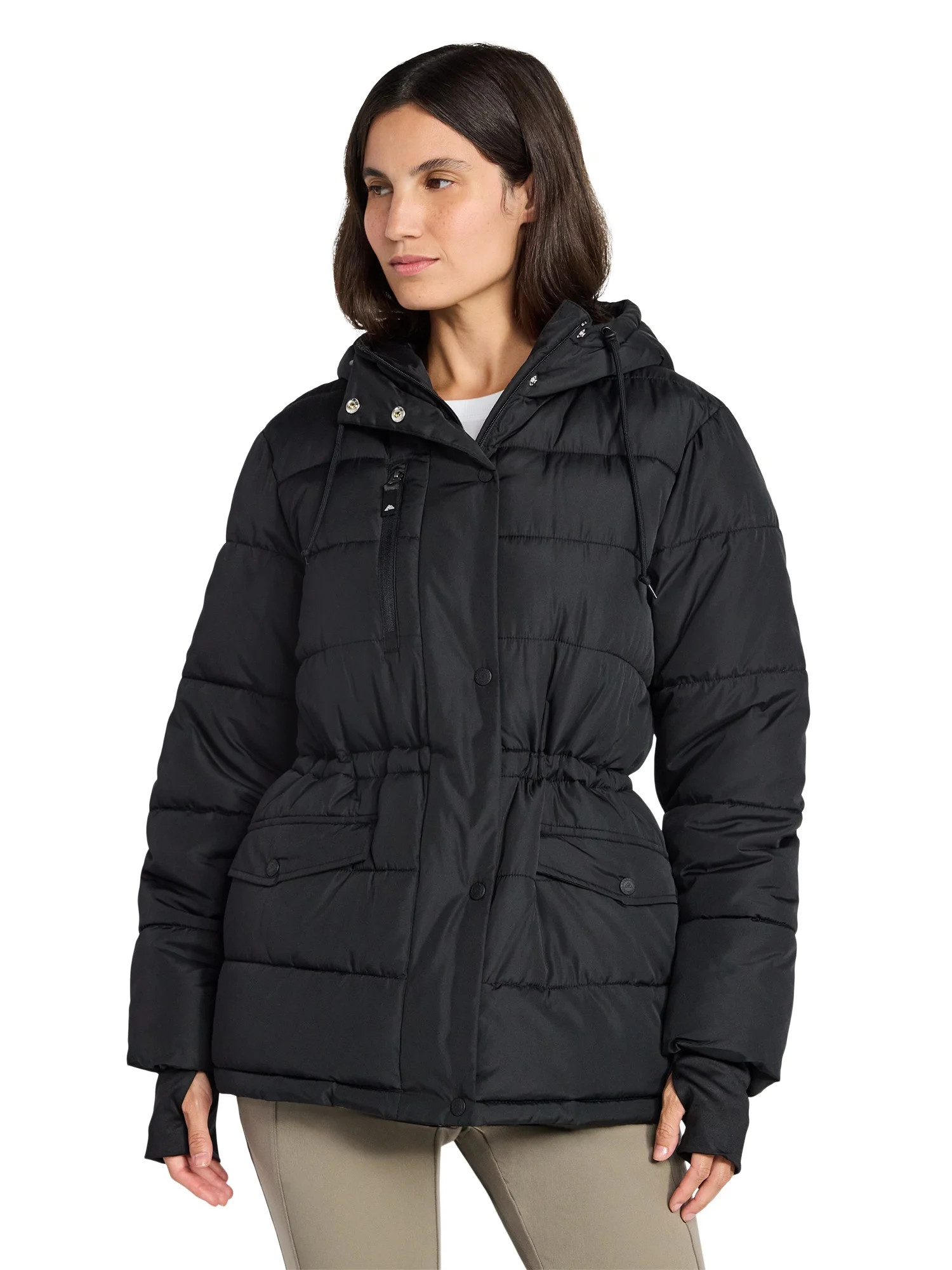 Ozark Trail Women's and Women's Plus Mid Length Puffer Coat, Sizes XS-2X | Walmart (US)